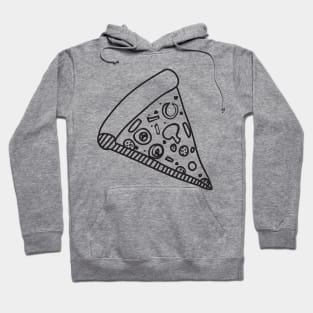 Pizza Slice Cute Drawing Hoodie